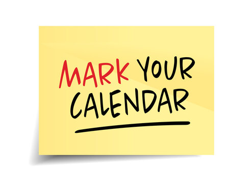 Mark your calendar Stock-Vektorgrafik | Adobe Stock