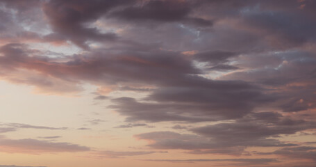 background of clouds on sunset sky