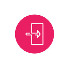 Login icon. internet button with white background