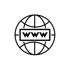 nternet. go to website symbol icon illustration