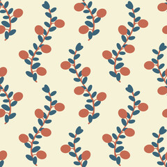 Seamless cranberry pattern