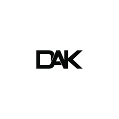 Obraz premium dak letter original monogram logo design