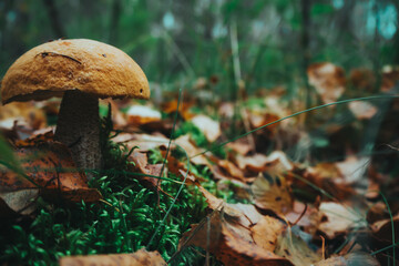 mushrooms in the forest