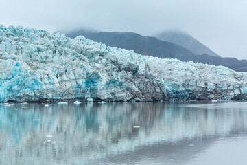Glacier in Isfjorden, Svalbard Islands, Artic Ocean, Norway, Europe