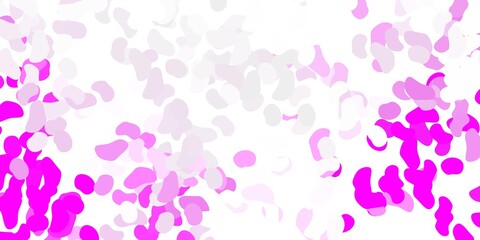 Light pink vector background with random forms.