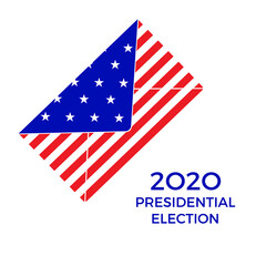 Ballot 2020 USA presidential election concept