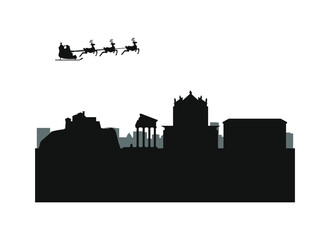 Fototapeta premium Brescia city skyline in Italy.