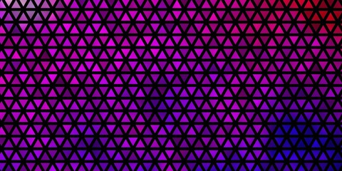Light Purple, Pink vector layout with lines, triangles.