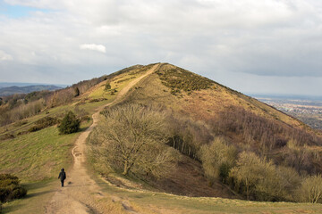 Malvern hills on a cloudy day