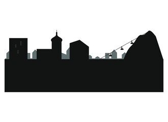 Obraz premium Bregenz city skyline in Austria.