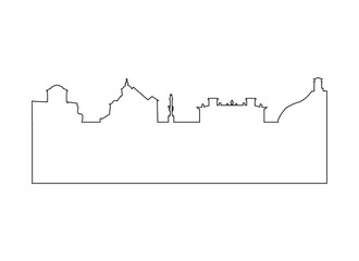 Naklejka premium Eisenstadt city skyline in Austria. 