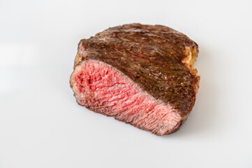 Steak rib eye: cross section