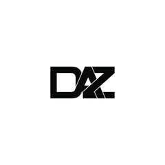 Obraz premium daz letter original monogram logo design
