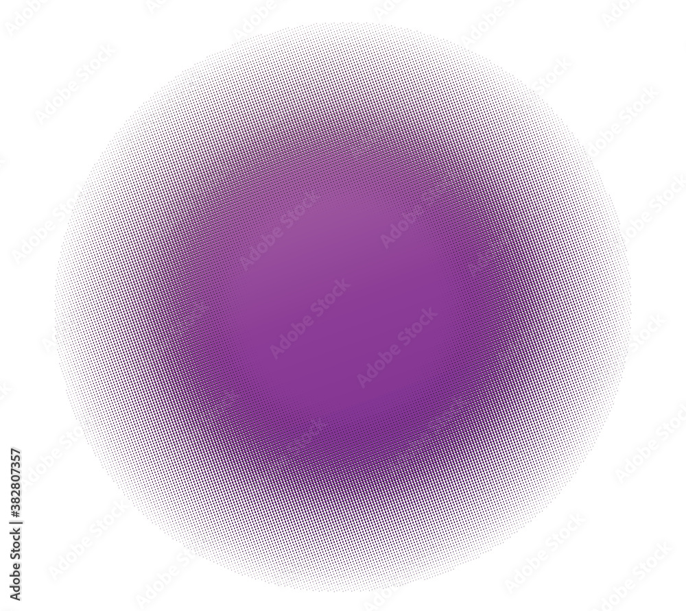Poster colour halftone (half-tone) element. dots, circles, speckles and freckles vector illustration. stipp