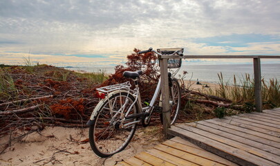 Fototapeta premium Bicycle on the beach