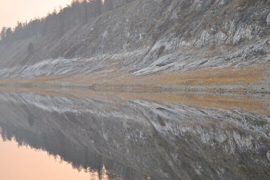 
mirror image on the river
