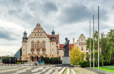 Obraz premium Old architecture in center of poznan places for travel: Poznan / Poland - October 04, 2020