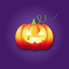 Halloween pumpkin illustration 