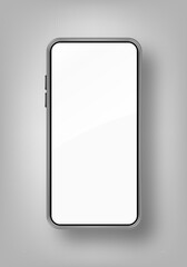 Realistic smartphone mockup. Cellphone frame with blank display