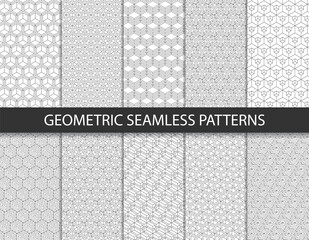 Abstract geometric pattern. Seamless vector background.