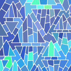 abstract vector stained-glass mosaic background