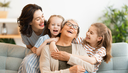 family spending time together