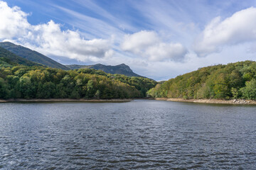 View of the Santa Fe del Montseny reservoir (Catalonia, Spain)
