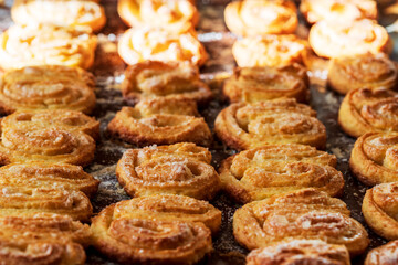 Homemade cookies. Homemade baking. Selective focus.