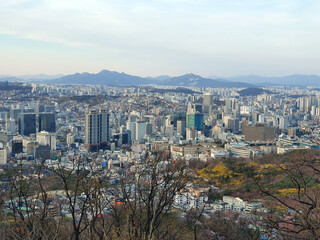 Obraz premium panorama of the city skyline view