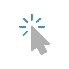 cursor click icon vector sign symbol. Flat design style modern vector illustration for web design and mobile concept.