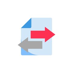 data transfer icon vector sign symbol. Flat design style modern vector illustration for web design and mobile concept.