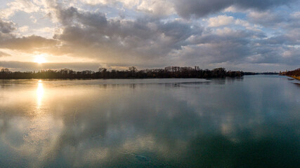 Hannover-Maschsee-Skyline - Panorama - Drohnenaufnahme