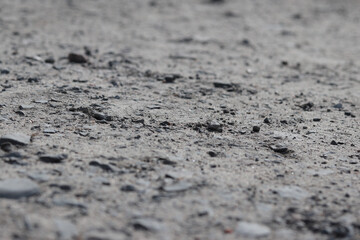blurred close up of a path of sand