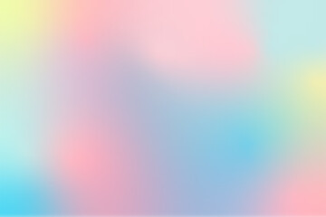Pastel Colorful Blurred Gradient Texture Vector Background.