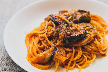 ナスとツナのパスタ
Pasta