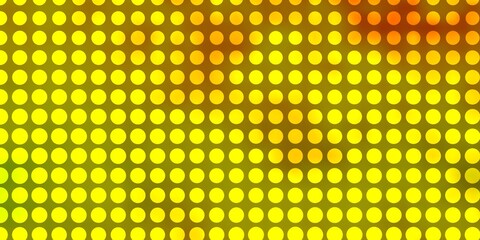 Light Green, Yellow vector pattern with circles.