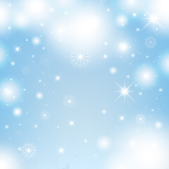 Fototapeta na wymiar Winter background with snowflakes. Christmas background. Vector