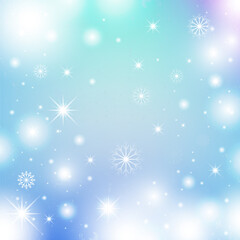 Naklejka na ściany i meble Winter background with snowflakes. Christmas background. Vector