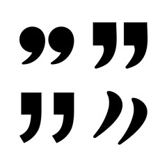 quote icon vector symbol
