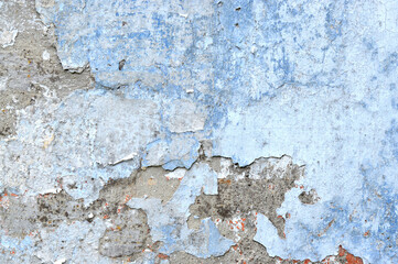Old concrete wall texture background in retro style. Blue, gray and white colors. Abstract wallpaper. Modern illustration for decorative design. Perfect grunge texture background with space