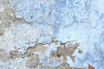 Fototapeta premium Old concrete wall texture background in retro style. Blue, gray and white colors. Abstract wallpaper. Modern illustration for decorative design. Perfect grunge texture background with space