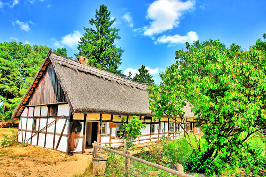 Muzeum Wsi Słowińskiej  skansen w Klukach, Polska.