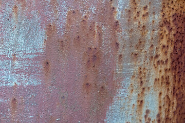 Background of rusty metal texture with traces of corrosion.