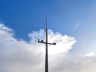 Light pole and sky background
