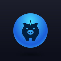Piggy-Bank - Button