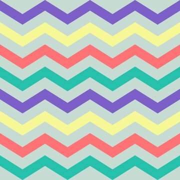 Abstract zig zag Line Pattern on color background. Vector illustration. Template for prints, wrapping paper, fabrics, covers, flyers, banners, posters and placards.