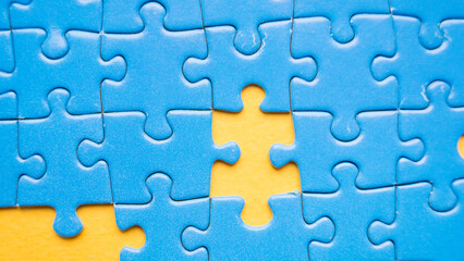 Business Teamwork Concept by Jigsaw Puzzle Pieces