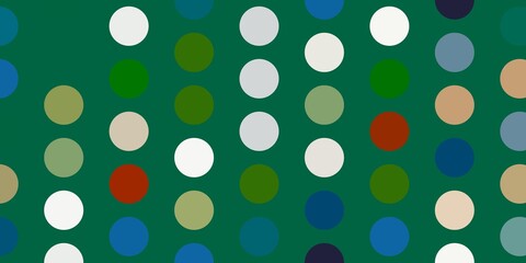 Light green, red vector template with circles.