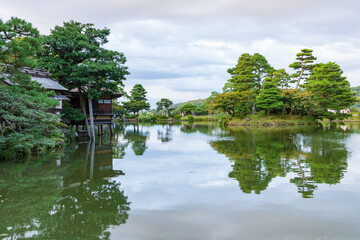Obraz premium Kanazawa Kenrokuen garden in Japan