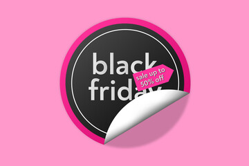 Black friday sale tag banner